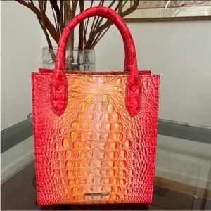 Brahmin Moira Tote Infusion Ombre Melbourne leather NWT